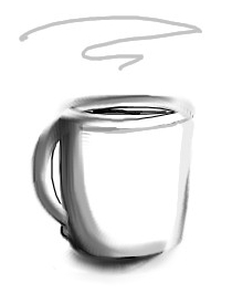 A coffee cup from Gray