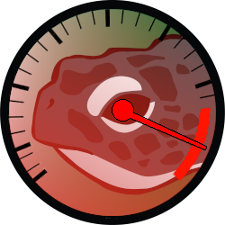 Mirth Turtle logo overlaid with a redlined speedometer